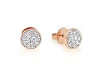 Earrings Chantecler Woman Paillettes in Rose Gold Diamante 41407 - 41407